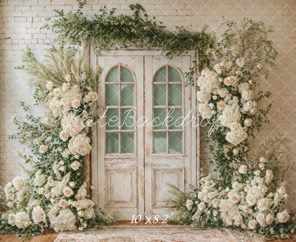 Kate Spring Wedding Floral Door Backdrop Designed by Emetselch - Kate Backdrop AU