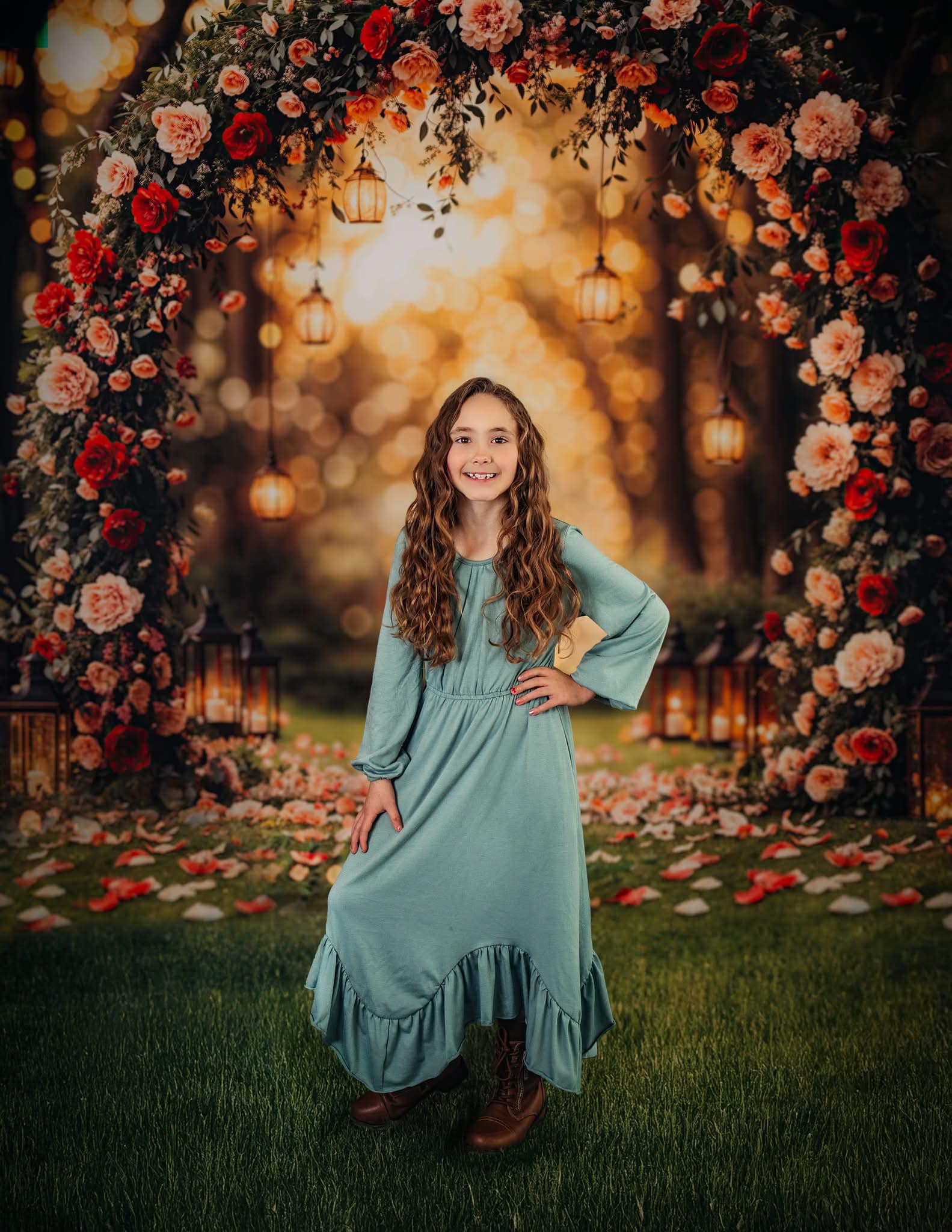 Kate Flower Arch Backdrop Valentine's Day Wedding Spring Designed by Emetselch - Kate Backdrop AU