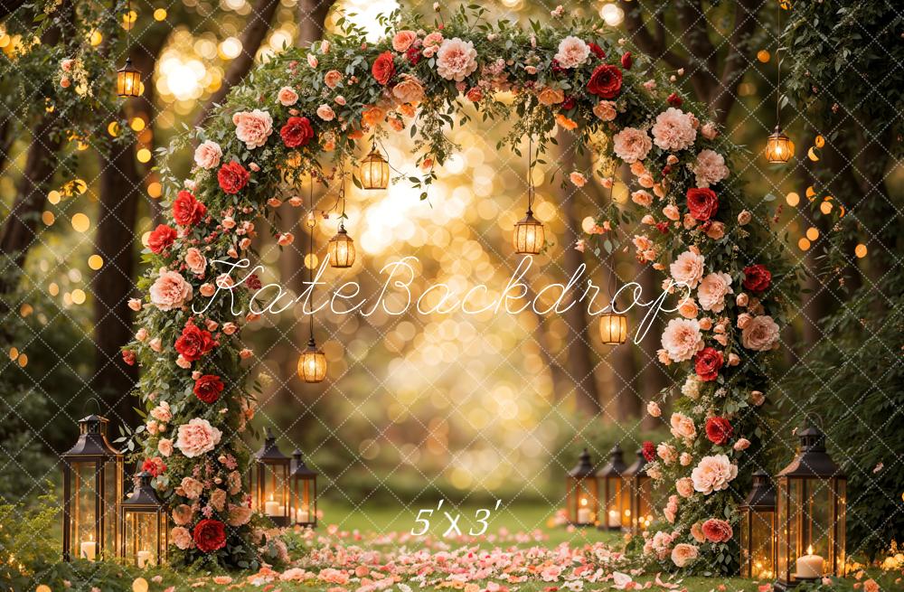 Kate Flower Arch Backdrop Valentine's Day Wedding Spring Designed by Emetselch - Kate Backdrop AU