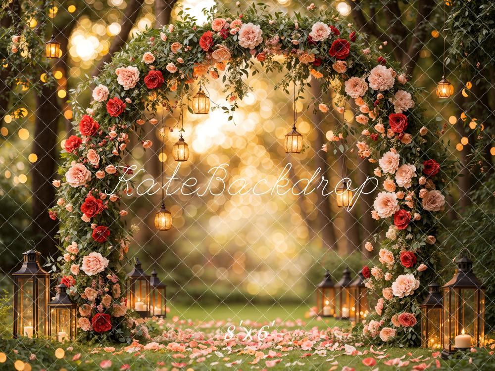 Kate Flower Arch Backdrop Valentine's Day Wedding Spring Designed by Emetselch - Kate Backdrop AU