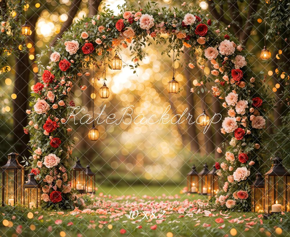 Kate Flower Arch Backdrop Valentine's Day Wedding Spring Designed by Emetselch - Kate Backdrop AU