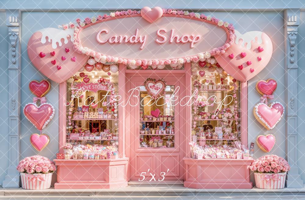 Kate Pink Candy Shop Backdrop Designed by Emetselch - Kate Backdrop AU