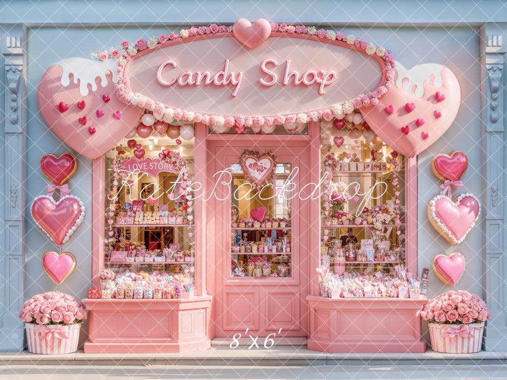Kate Pink Candy Shop Backdrop Designed by Emetselch - Kate Backdrop AU