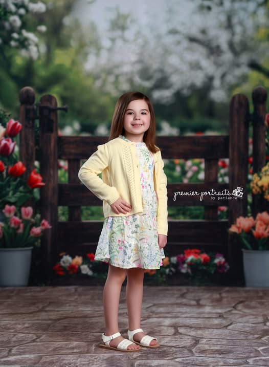 Kate Spring Tulips Garden Backdrop Designed by Mini MakeBelieve - Kate Backdrop AU