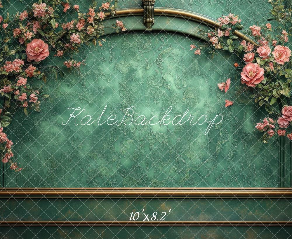 Kate Floral Arch Green Backdrop Designed by Mini MakeBelieve - Kate Backdrop AU