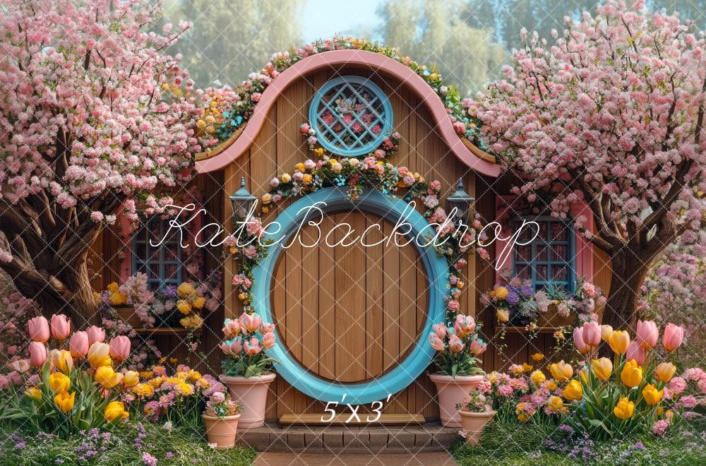 Kate Spring Cottage Floral Backdrop Designed by Mini MakeBelieve - Kate Backdrop AU