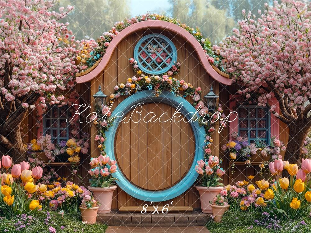 Kate Spring Cottage Floral Backdrop Designed by Mini MakeBelieve - Kate Backdrop AU