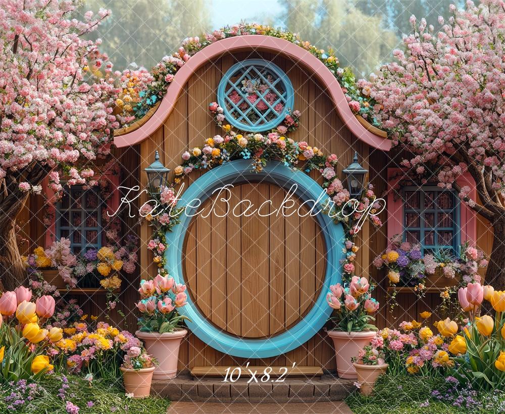 Kate Spring Cottage Floral Backdrop Designed by Mini MakeBelieve - Kate Backdrop AU