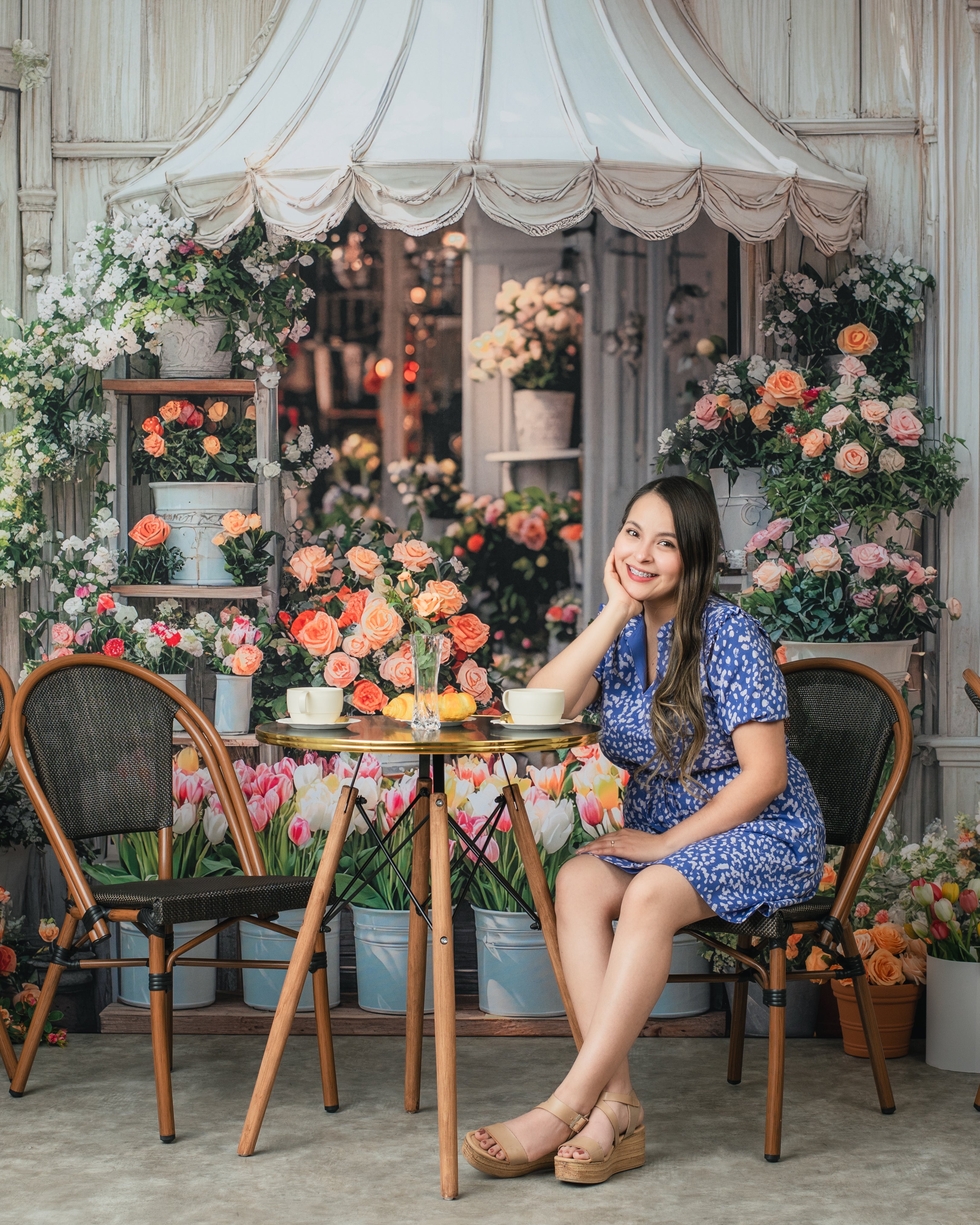 Kate Spring Flower Shop Backdrop Designed by Mini MakeBelieve - Kate Backdrop AU