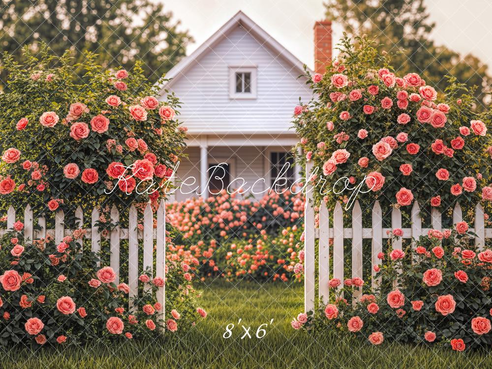 Kate Spring Flowers Villa Backdrop Designed by Emetselch - Kate Backdrop AU