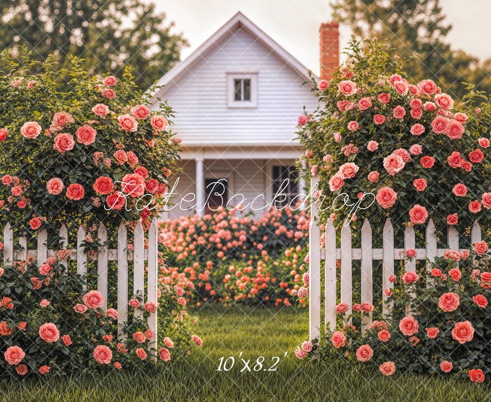 Kate Spring Flowers Villa Backdrop Designed by Emetselch - Kate Backdrop AU