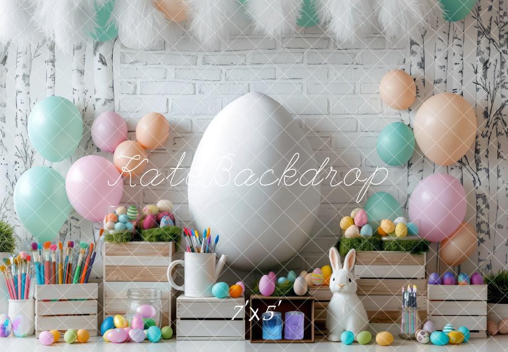 Kate Easter Egg Painting Backdrop Designed by Mini MakeBelieve - Kate Backdrop AU