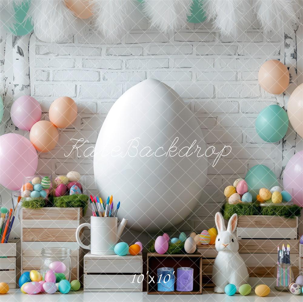 Kate Easter Egg Painting Backdrop Designed by Mini MakeBelieve - Kate Backdrop AU