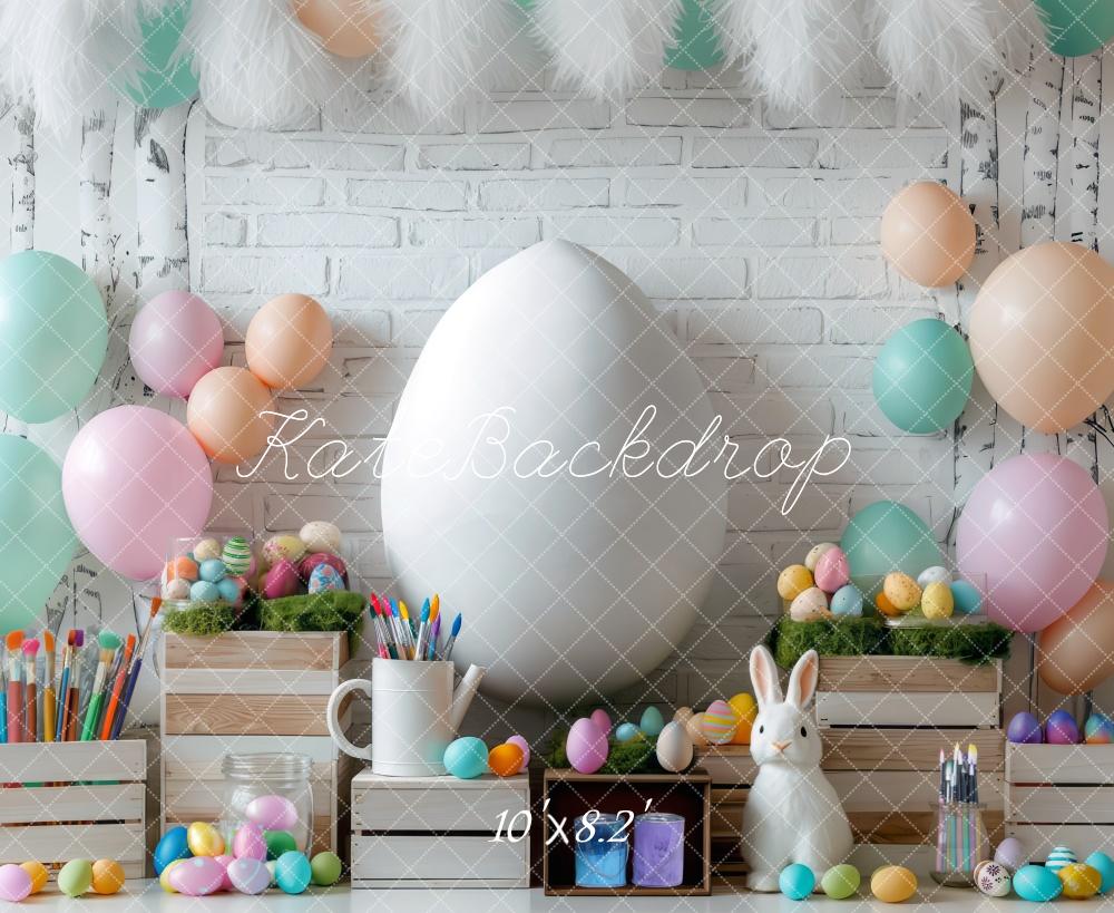 Kate Easter Egg Painting Backdrop Designed by Mini MakeBelieve - Kate Backdrop AU