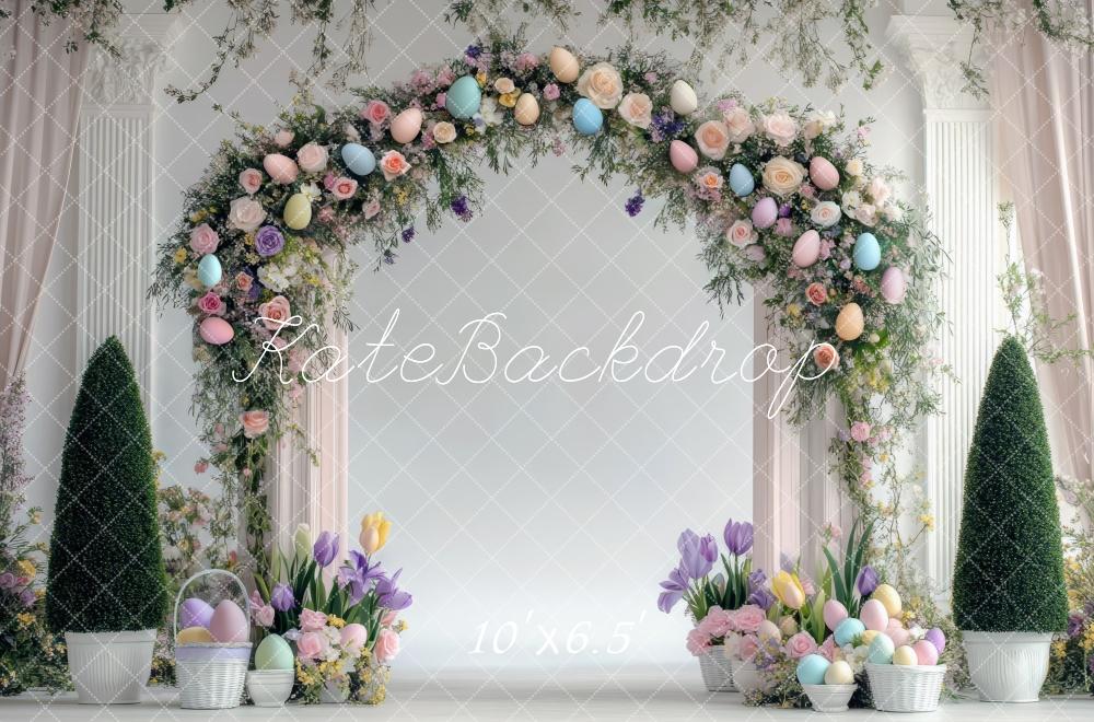 Kate Easter Egg Wreath Arch Backdrop Designed by Mini MakeBelieve - Kate Backdrop AU