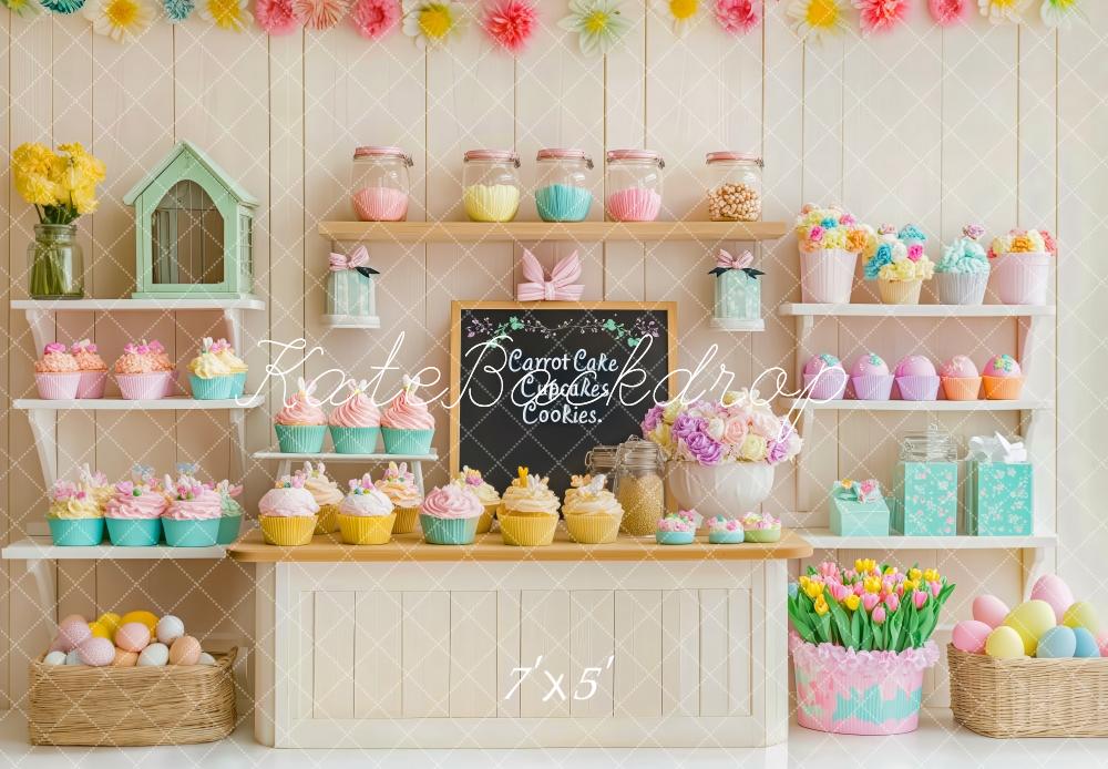 Kate Easter Pastel Sweet Shop Backdrop Designed by Patty Roberts - Kate Backdrop AU