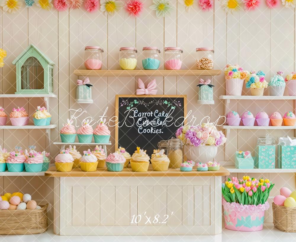 Kate Easter Pastel Sweet Shop Backdrop Designed by Patty Roberts - Kate Backdrop AU
