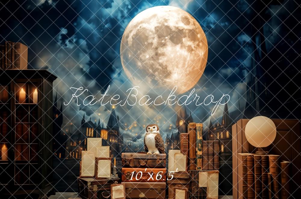Kate Magical Owl Moonlight World Backdrop Designed by Patty Roberts - Kate Backdrop AU