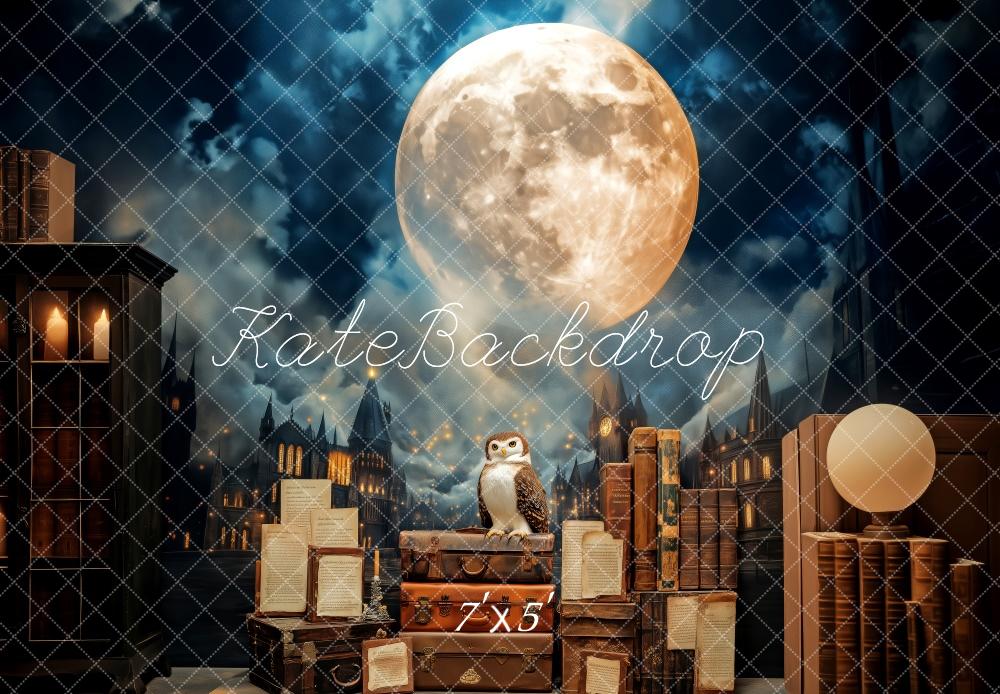 Kate Magical Owl Moonlight World Backdrop Designed by Patty Roberts - Kate Backdrop AU