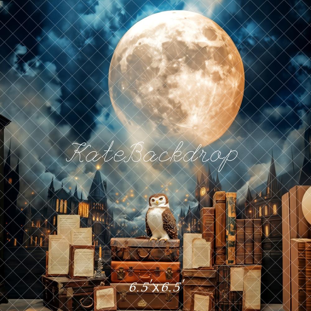 Kate Magical Owl Moonlight World Backdrop Designed by Patty Roberts - Kate Backdrop AU