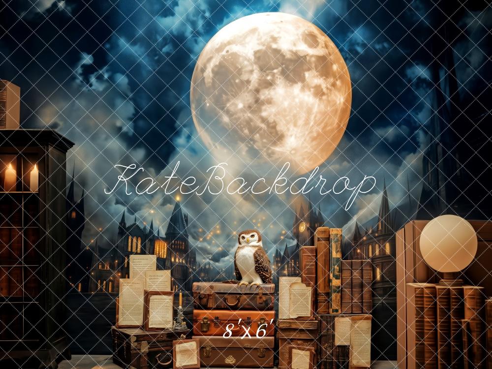 Kate Magical Owl Moonlight World Backdrop Designed by Patty Roberts - Kate Backdrop AU
