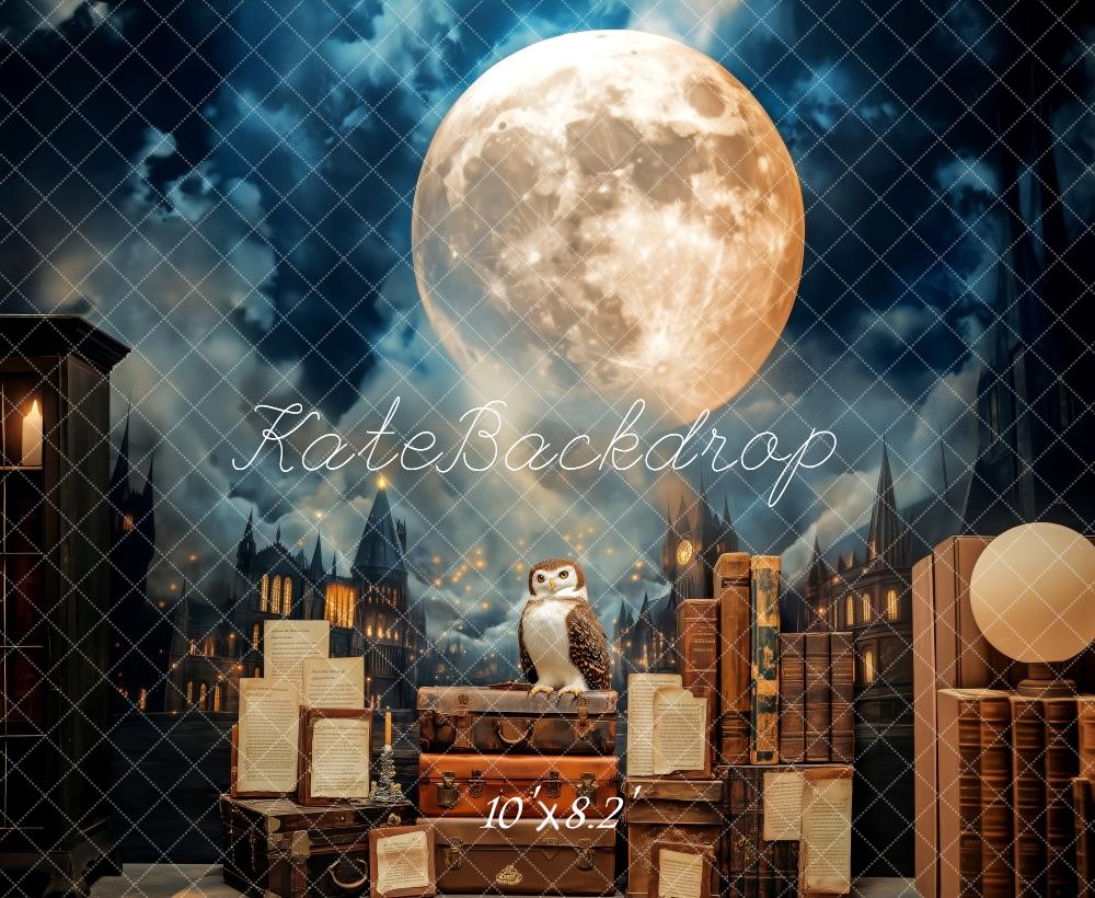 Kate Magical Owl Moonlight World Backdrop Designed by Patty Roberts - Kate Backdrop AU