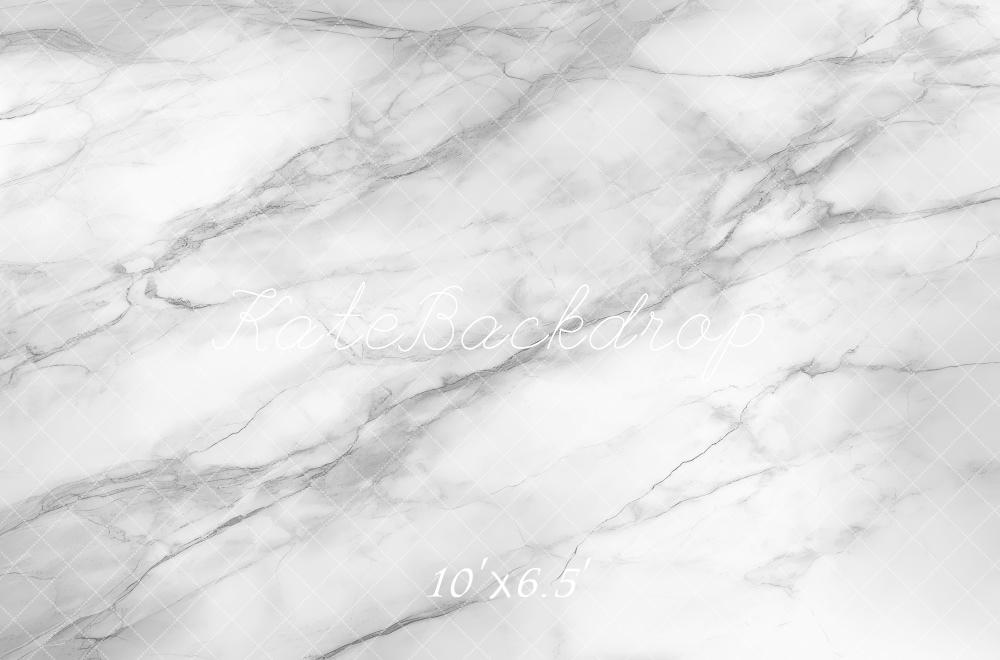 Kate White Marble Texture Floor Backdrop Designed by Mini MakeBelieve - Kate Backdrop AU