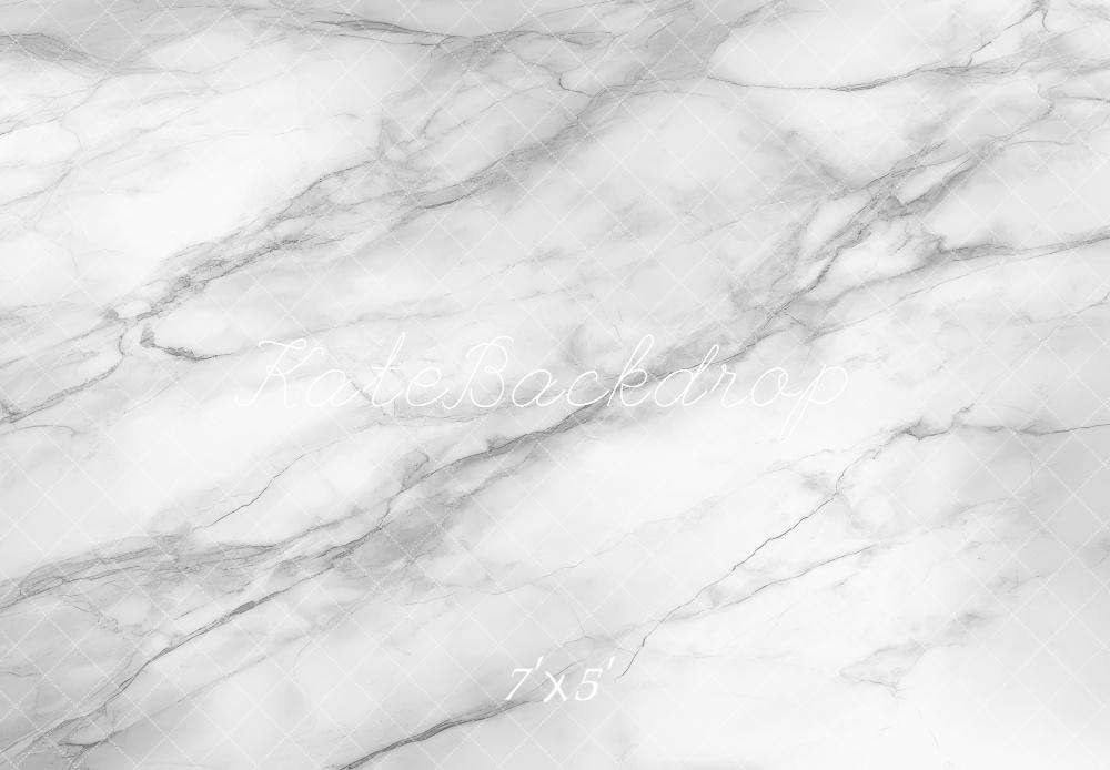 Kate White Marble Texture Floor Backdrop Designed by Mini MakeBelieve - Kate Backdrop AU