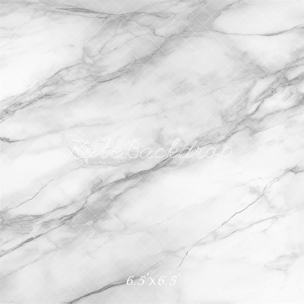 Kate White Marble Texture Floor Backdrop Designed by Mini MakeBelieve - Kate Backdrop AU