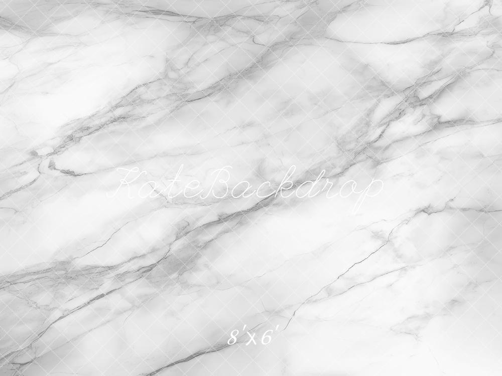 Kate White Marble Texture Floor Backdrop Designed by Mini MakeBelieve - Kate Backdrop AU