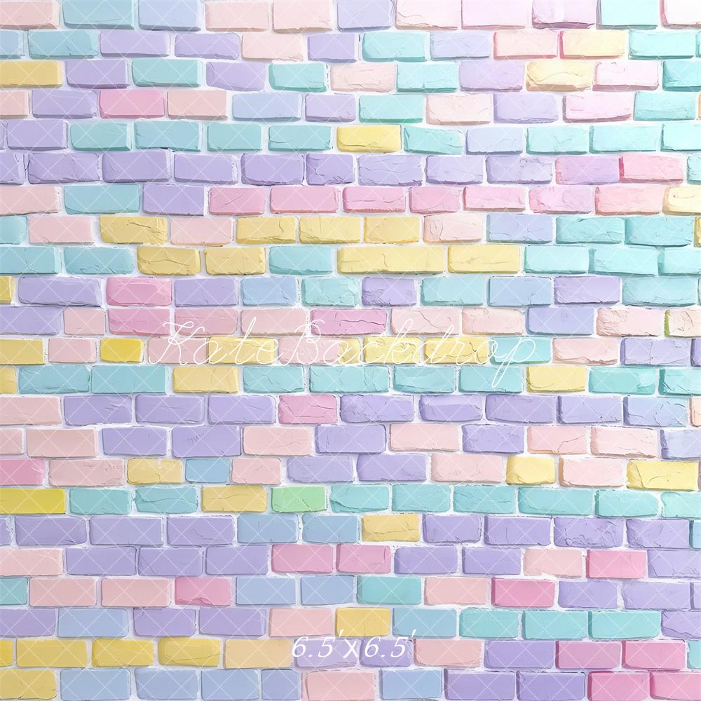 Kate Pastel Brick Wall Backdrop Designed by Mini MakeBelieve - Kate Backdrop AU