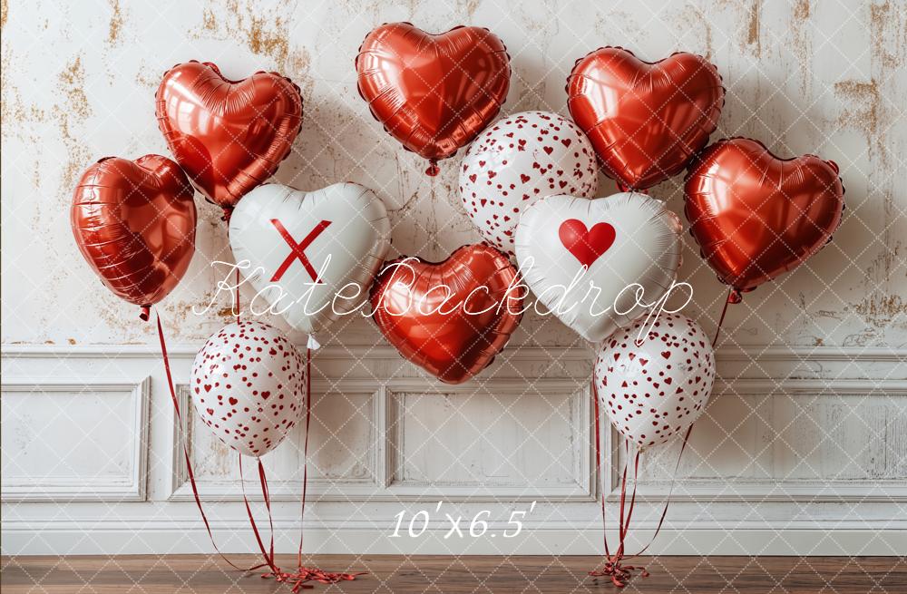 Kate Valentine Heart Balloon Wall Backdrop Designed by Emetselch - Kate Backdrop AU