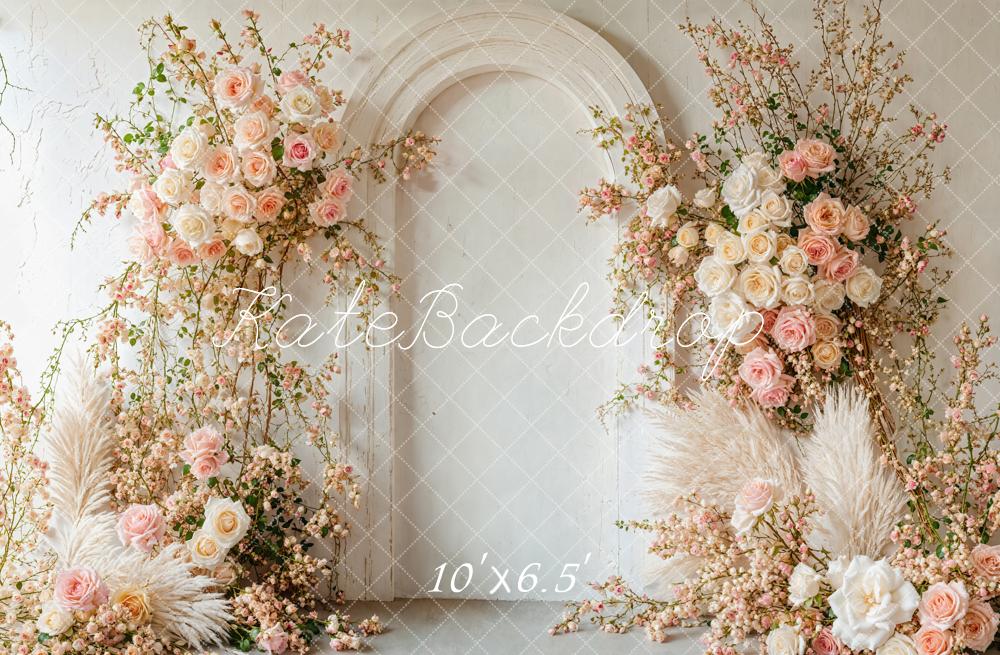 Kate Boho Spring Floral Arch Wedding Backdrop Designed by Emetselch - Kate Backdrop AU
