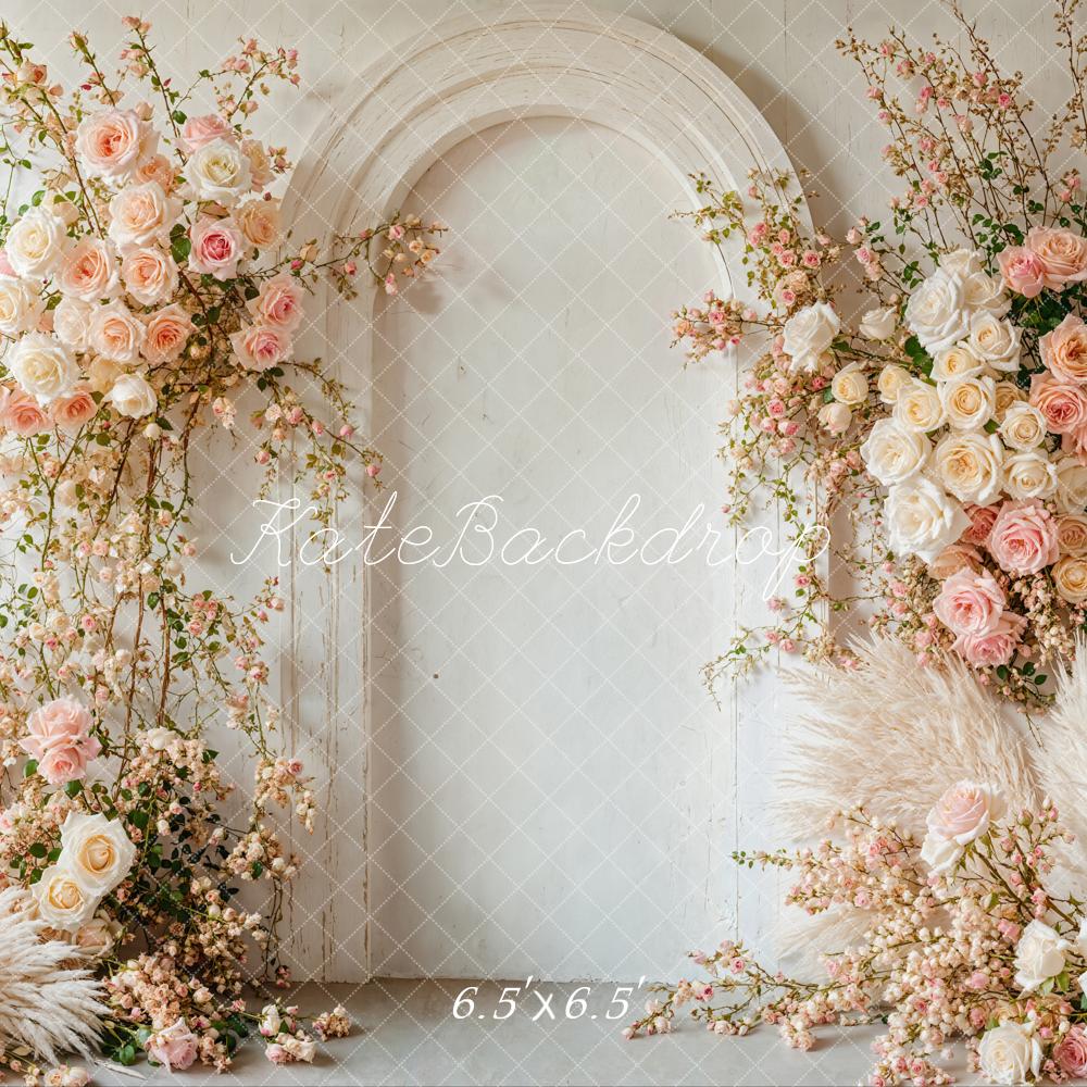 Kate Boho Spring Floral Arch Wedding Backdrop Designed by Emetselch - Kate Backdrop AU