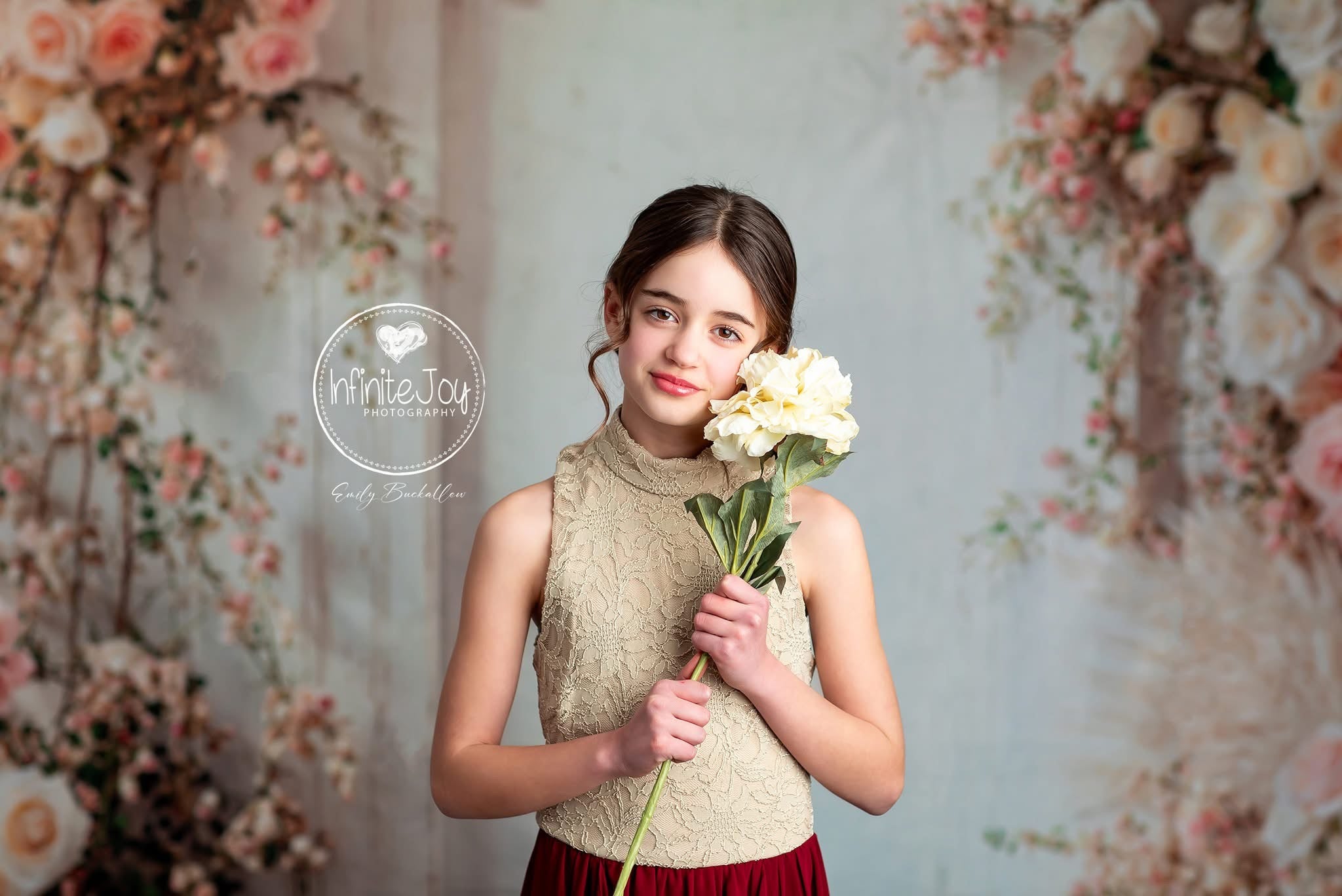 Kate Boho Spring Floral Arch Wedding Backdrop Designed by Emetselch - Kate Backdrop AU