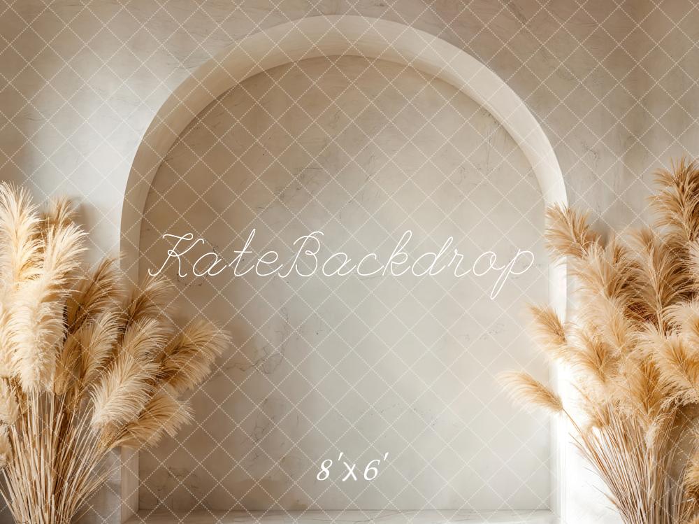 Kate Boho Arch Pampas Grass Backdrop Designed by Emetselch - Kate Backdrop AU