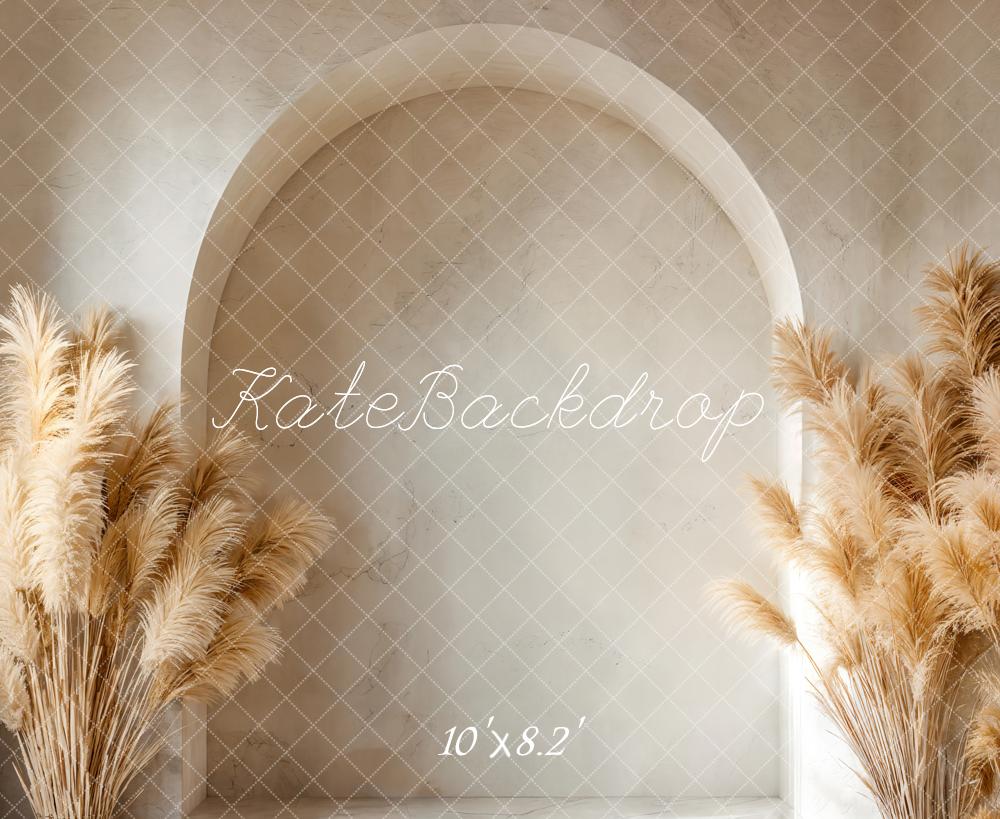 Kate Boho Arch Pampas Grass Backdrop Designed by Emetselch - Kate Backdrop AU