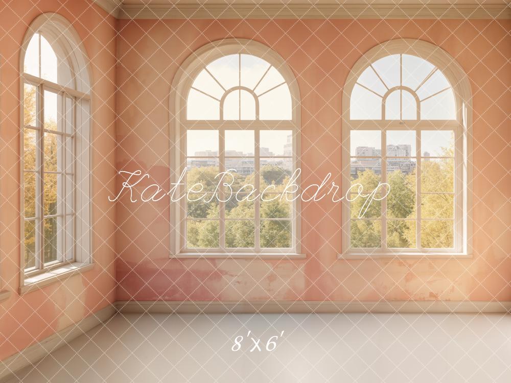 Kate Retro Elegant Arched Window Corner Backdrop Designed by Emetselch - Kate Backdrop AU
