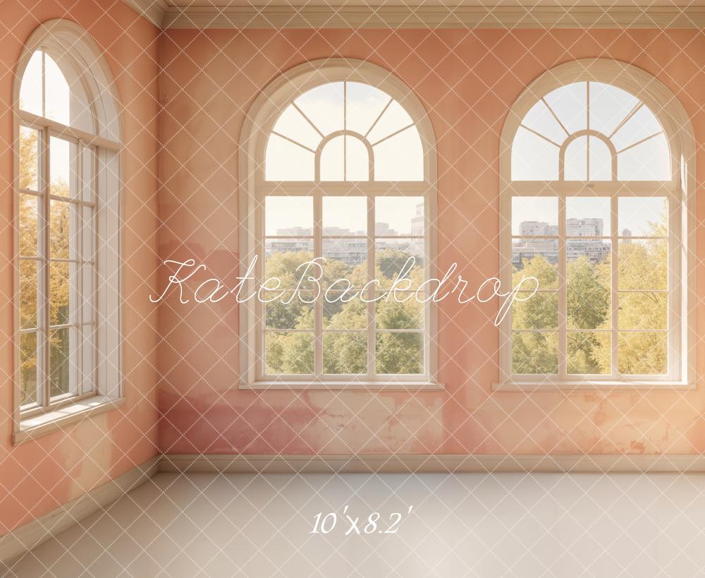 Kate Retro Elegant Arched Window Corner Backdrop Designed by Emetselch - Kate Backdrop AU