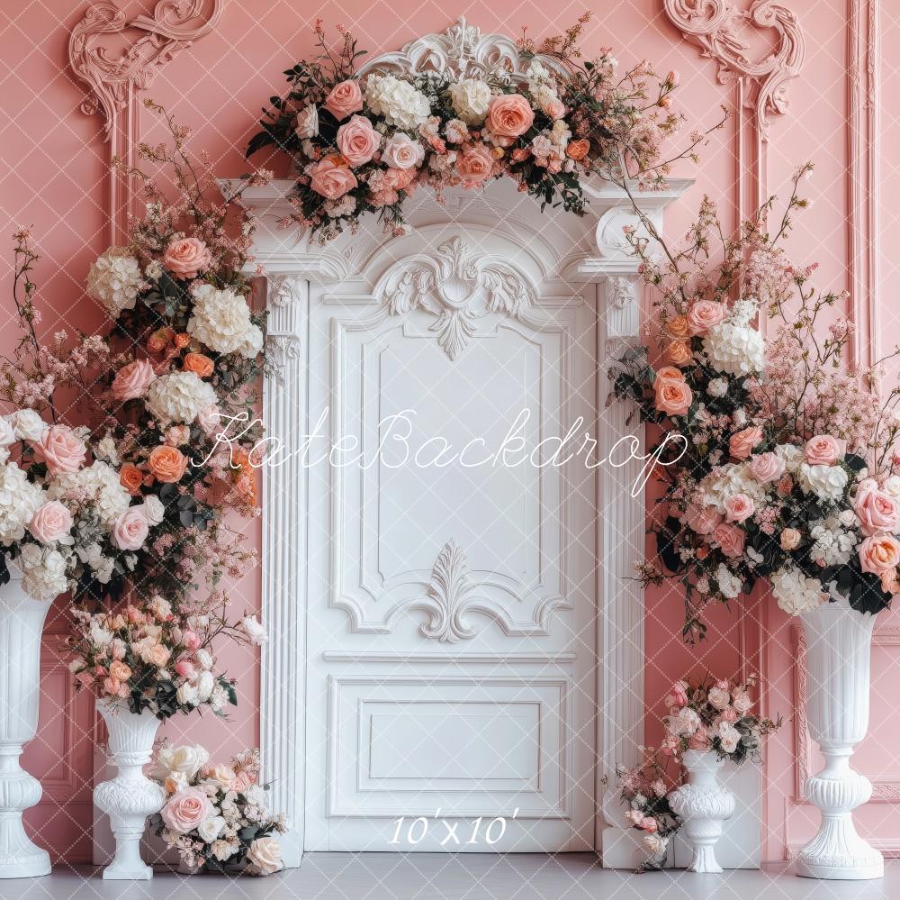 Kate Valentine Backdrop Roses Columns Backdrop Designed by Patty Roberts - Kate Backdrop AU
