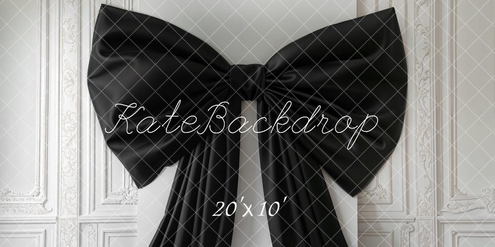 Kate Black Bow Vintage Wall Backdrop Designed by Chain Photography - Kate Backdrop AU