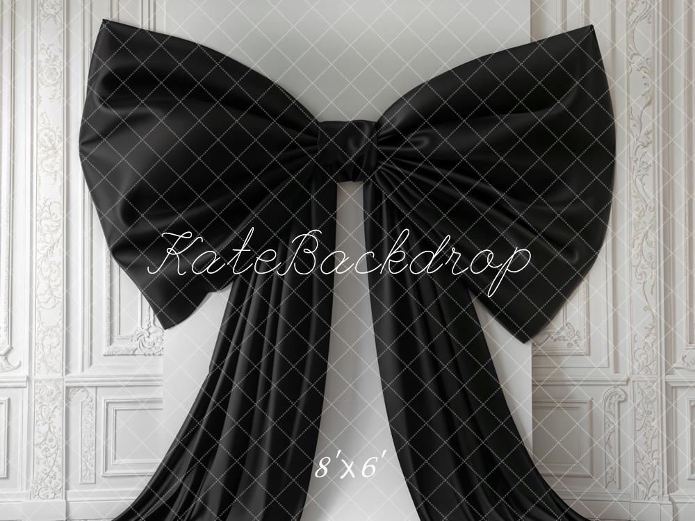Kate Black Bow Vintage Wall Backdrop Designed by Chain Photography - Kate Backdrop AU