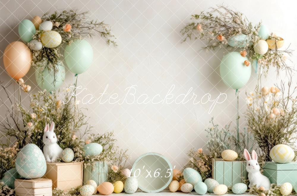 Kate Pastel Easter Egg Backdrop Designed by Patty Roberts - Kate Backdrop AU