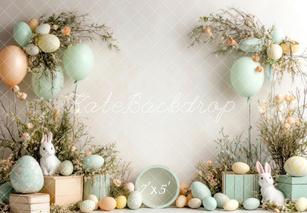 Kate Pastel Easter Egg Backdrop Designed by Patty Roberts - Kate Backdrop AU