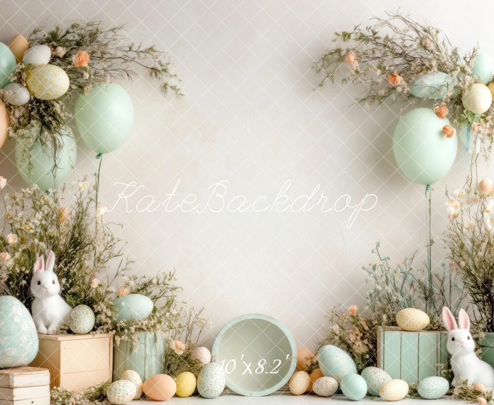 Kate Pastel Easter Egg Backdrop Designed by Patty Roberts - Kate Backdrop AU