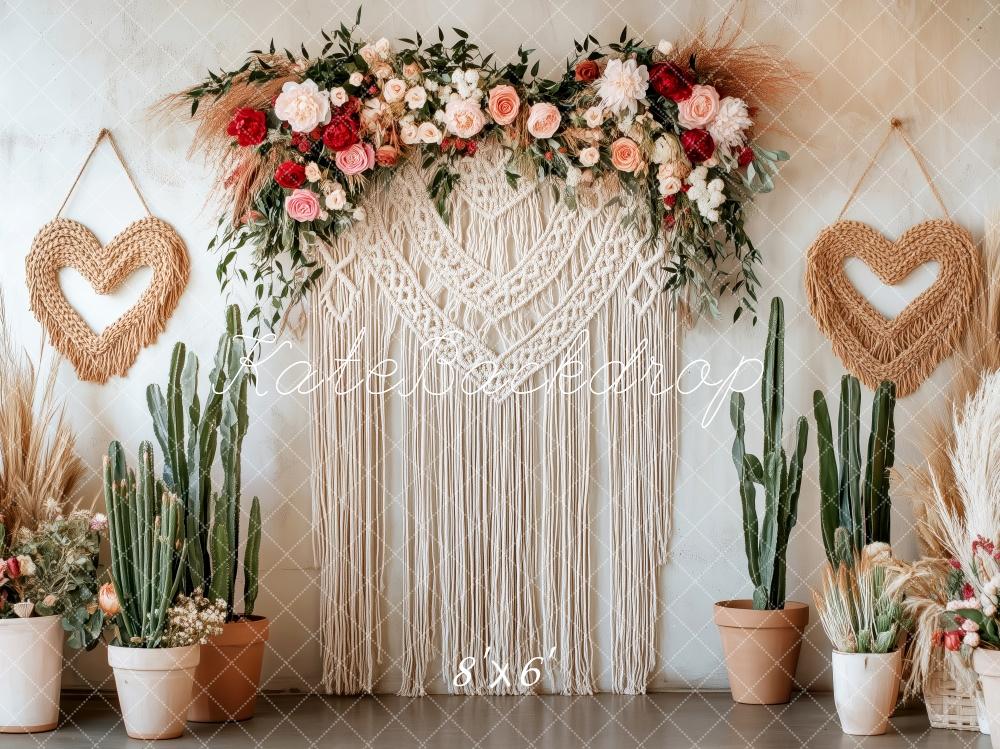 Kate Rustic Mother's Day Macrame Backdrop Designed by Patty Roberts - Kate Backdrop AU