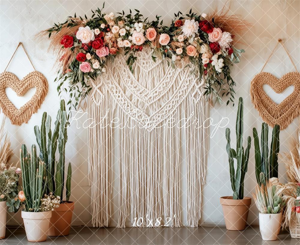 Kate Rustic Mother's Day Macrame Backdrop Designed by Patty Roberts - Kate Backdrop AU