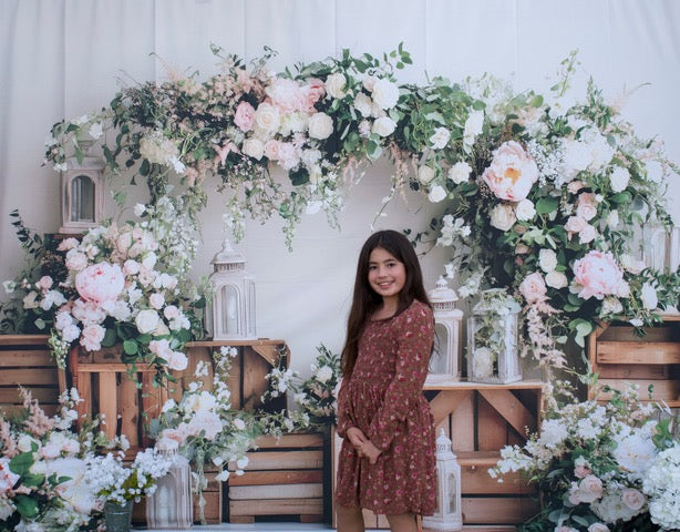 Kate Vintage Floral Arch Backdrop Spring Designed by Patty Roberts