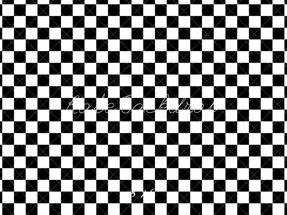 Kate Black and White Checker Pattern Backdrop Designed by Mandy Ringe Photography - Kate Backdrop AU