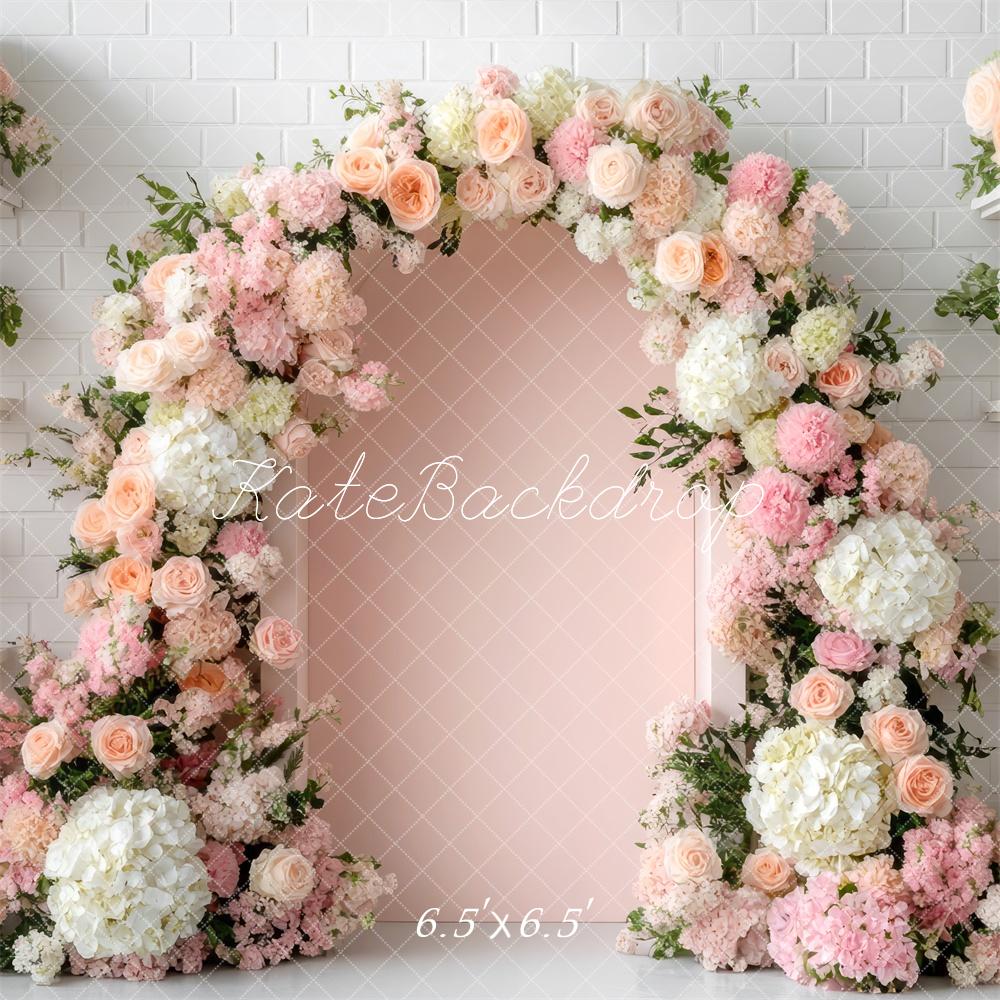 Kate Spring Flower Arch Pink Backdrop Designed by Mini MakeBelieve - Kate Backdrop AU
